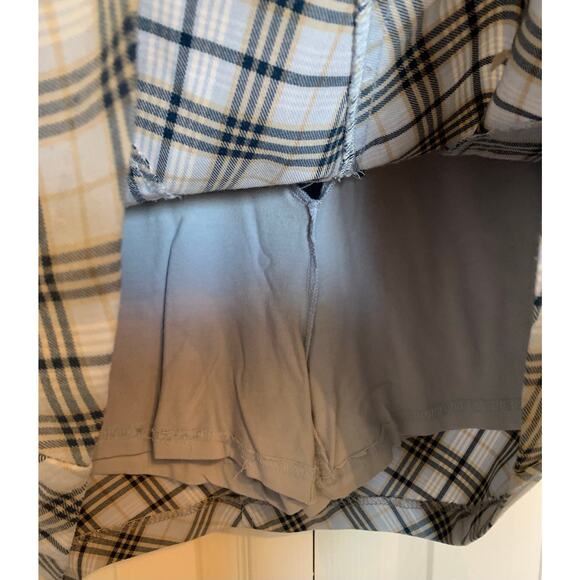 Birdy & Grace plaid skort blue and cream size 6 women's - Picture 4 of 7